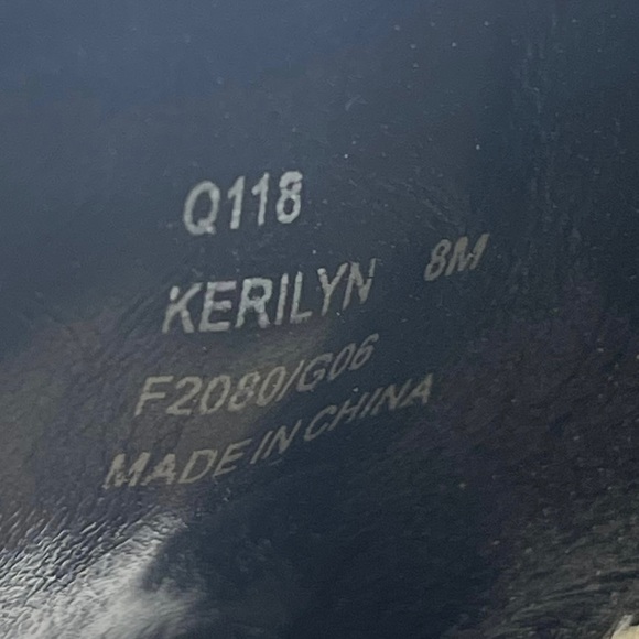 Coach ♕ Kerilyn Logo Embossed Turnlock Platform Wedge Sandals ♕ Black Leather 8M - Picture 13 of 16